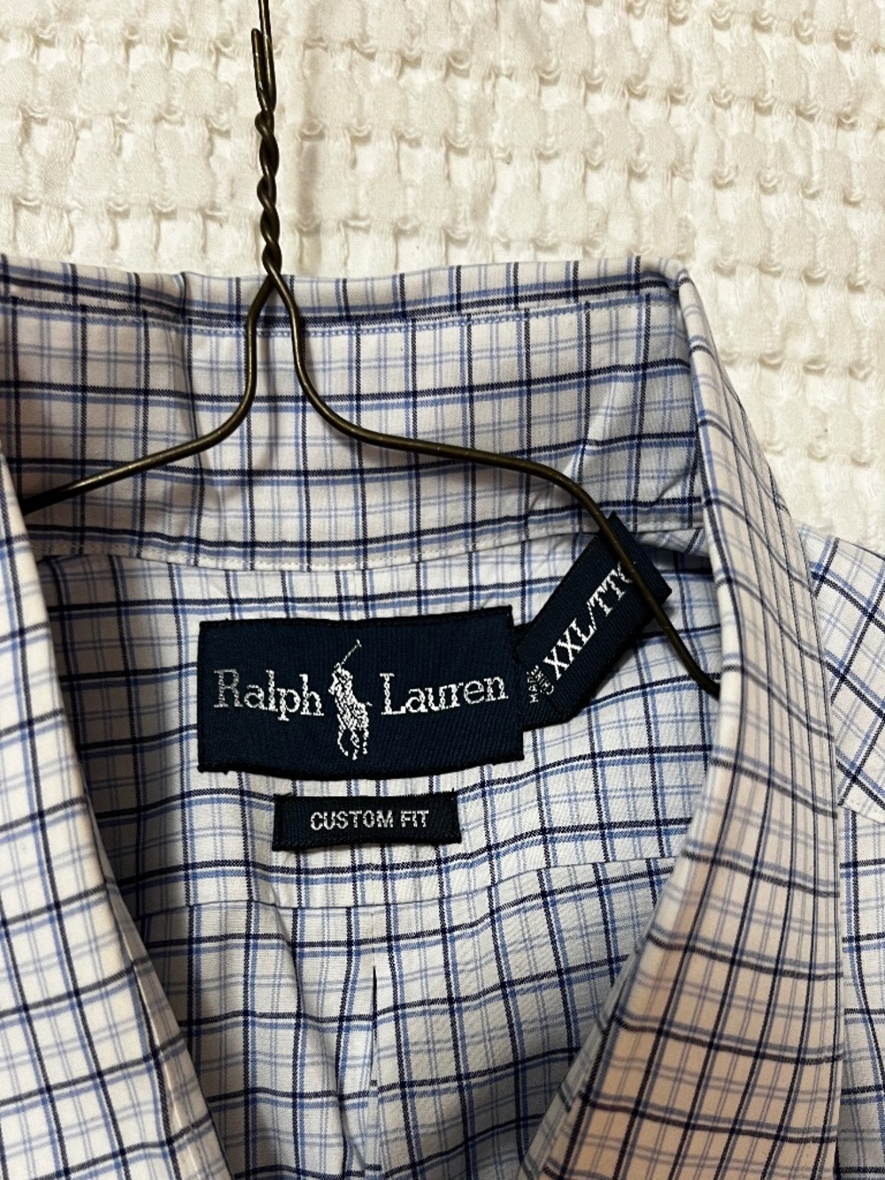 Ralph Lauren Mens Long Sleeve Shirt Plaid Classic Fit